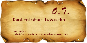 Oestreicher Tavaszka névjegykártya